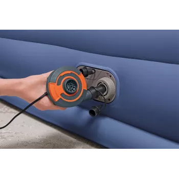 Bestway Tritech gaisa matracis Queen ar iebūvētu maiņstrāvas sūkni un pretmikrobu pārklājumu 2,03 m x 1,52 m x 46 cm