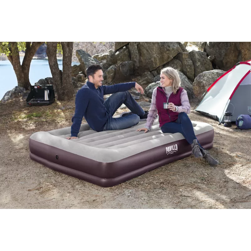 Bestway 67699 piepūšamais matracis Divvietīgs matracis Brūns, Pelēks Unisex