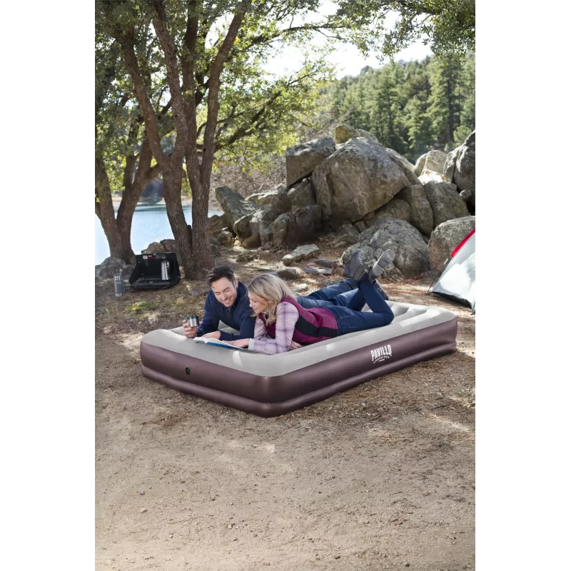 Bestway 67699 piepūšamais matracis Divvietīgs matracis Brūns, Pelēks Unisex