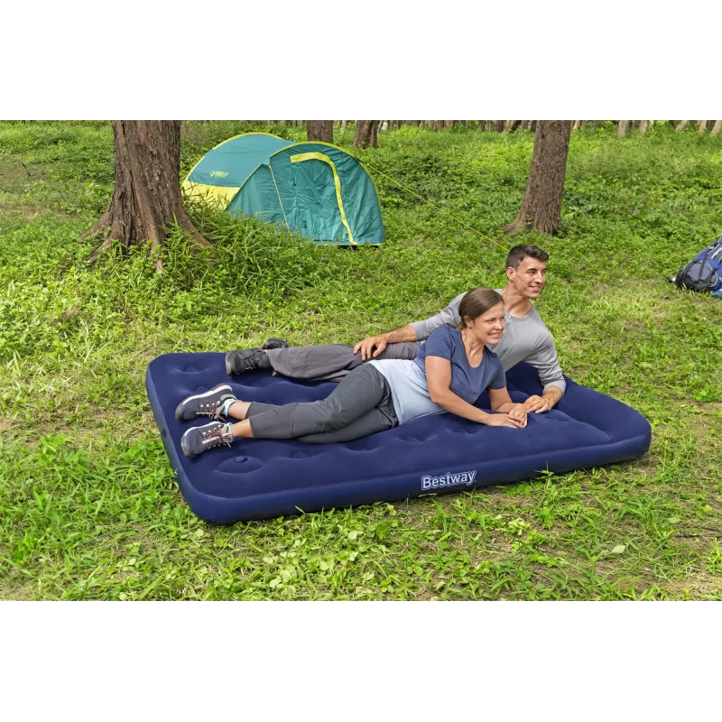 Bestway gaisa matracis pilna izmēra ar iebūvētu kājas sūkni 1,91 m x 1,37 m x 28 cm