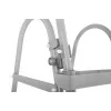 Bestway Flip & Lock virszemes baseina kāpnes 1,07 m, Pelēkas, Metāls, 150 kg, 3 pakāpieni, 107 cm
