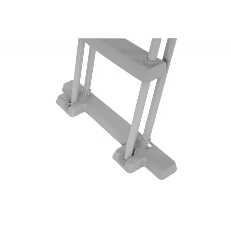 Bestway Flip & Lock virszemes baseina kāpnes 1,32 m, Kāpnes, Pelēkas, Metāls, Plastmasa, 150 kg, 4 pakāpieni, EN16582
