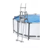 Bestway Flip & Lock virszemes baseina kāpnes 1,32 m, Kāpnes, Pelēkas, Metāls, Plastmasa, 150 kg, 4 pakāpieni, EN16582