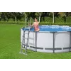 Bestway Flip & Lock virszemes baseina kāpnes 1,32 m, Kāpnes, Pelēkas, Metāls, Plastmasa, 150 kg, 4 pakāpieni, EN16582