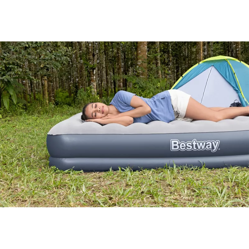 Bestway Tritech piepūšamais matracis Queen ar uzlādējamu sūkni 2,03 m x 1,52 m x 36 cm
