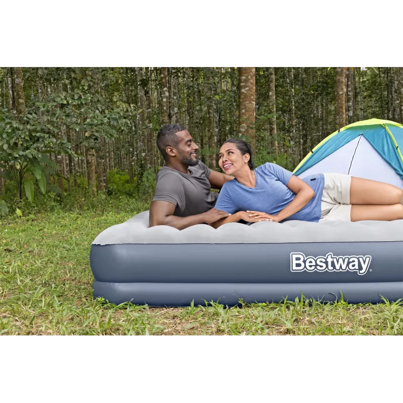 Bestway Tritech piepūšamais matracis Queen ar uzlādējamu sūkni 2,03 m x 1,52 m x 36 cm