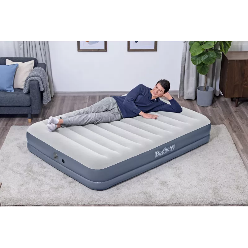 Bestway Tritech piepūšamais matracis Queen ar uzlādējamu sūkni 2,03 m x 1,52 m x 36 cm