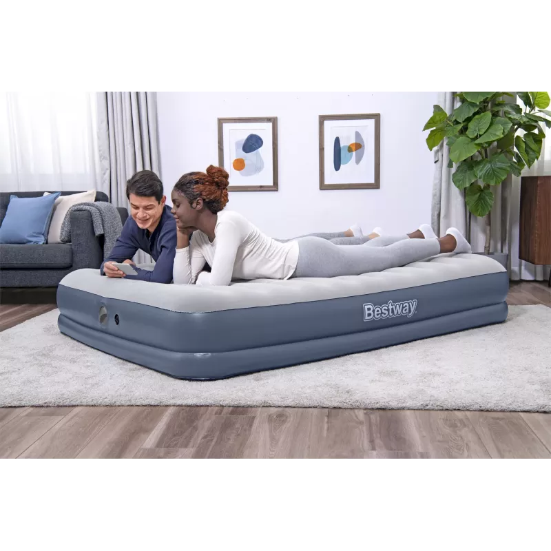 Bestway Tritech piepūšamais matracis Queen ar uzlādējamu sūkni 2,03 m x 1,52 m x 36 cm