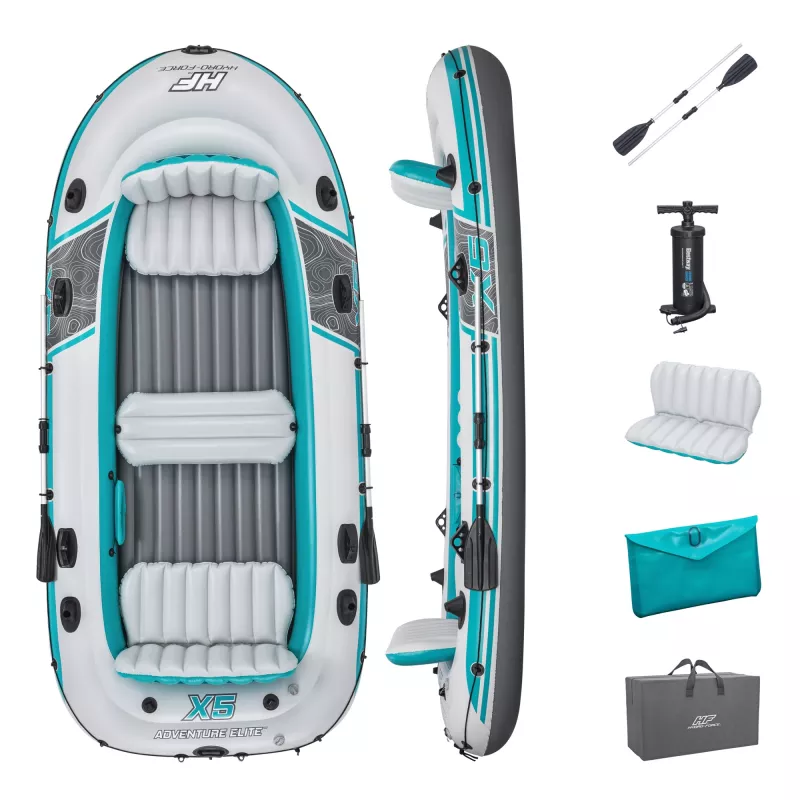 Bestway Hydro-Force Adventure Elite X5 Piepūšamais plosts, komplekts 3,64 m