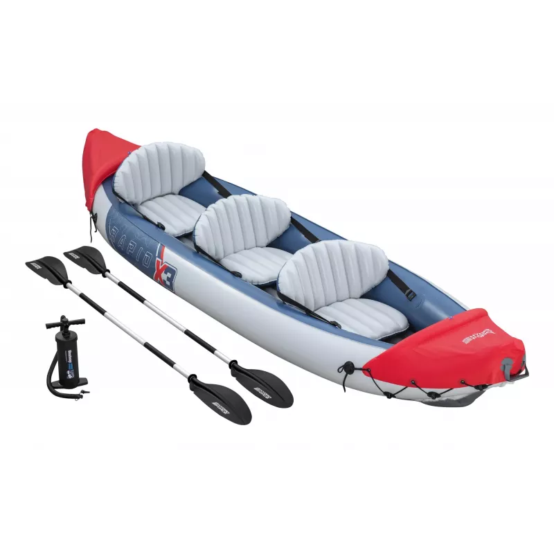 Bestway Hydro Force Rapid X3 piepūšams 3 personu smaiļošanas laivas komplekts 3,81 m