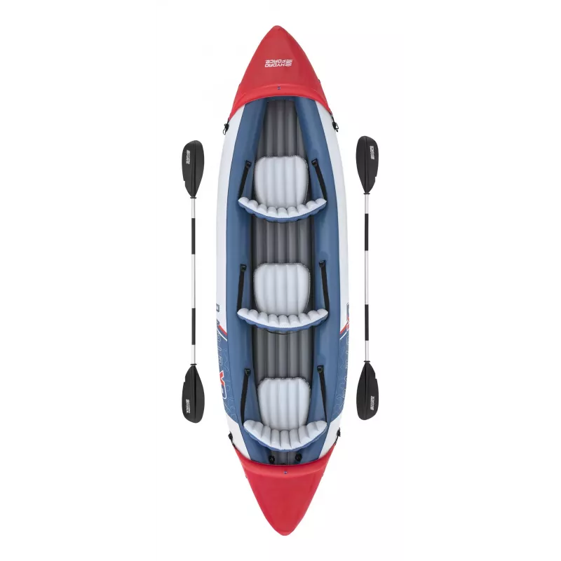 Bestway Hydro Force Rapid X3 piepūšams 3 personu smaiļošanas laivas komplekts 3,81 m