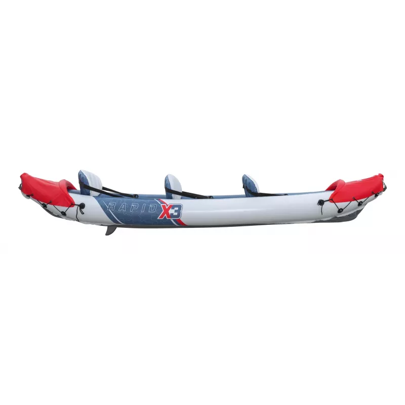 Bestway Hydro Force Rapid X3 piepūšams 3 personu smaiļošanas laivas komplekts 3,81 m