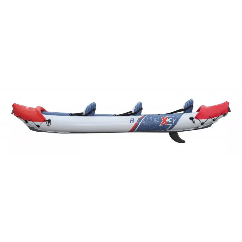 Bestway Hydro Force Rapid X3 piepūšams 3 personu smaiļošanas laivas komplekts 3,81 m
