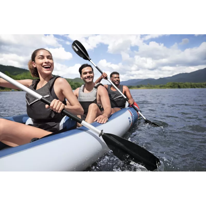 Bestway Hydro Force Rapid X3 piepūšams 3 personu smaiļošanas laivas komplekts 3,81 m