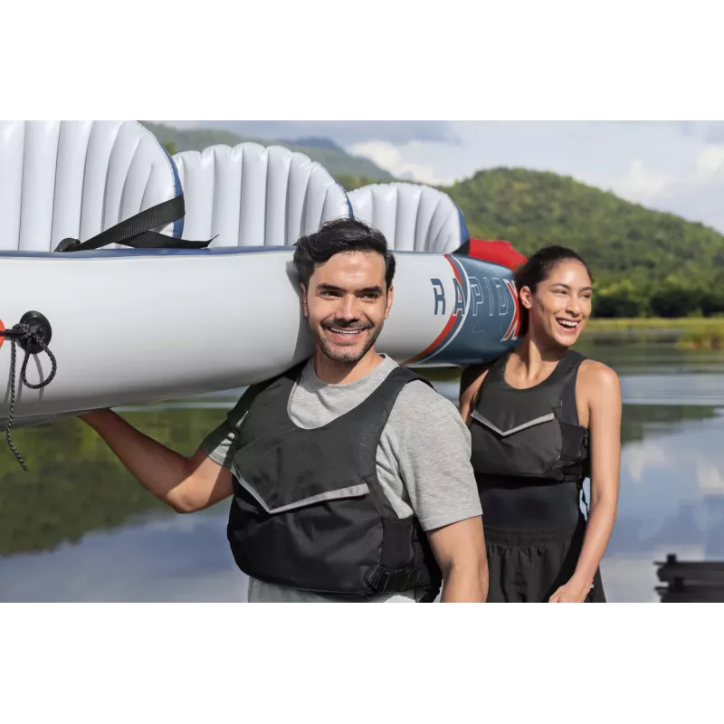 Bestway Hydro Force Rapid X3 piepūšams 3 personu smaiļošanas laivas komplekts 3,81 m