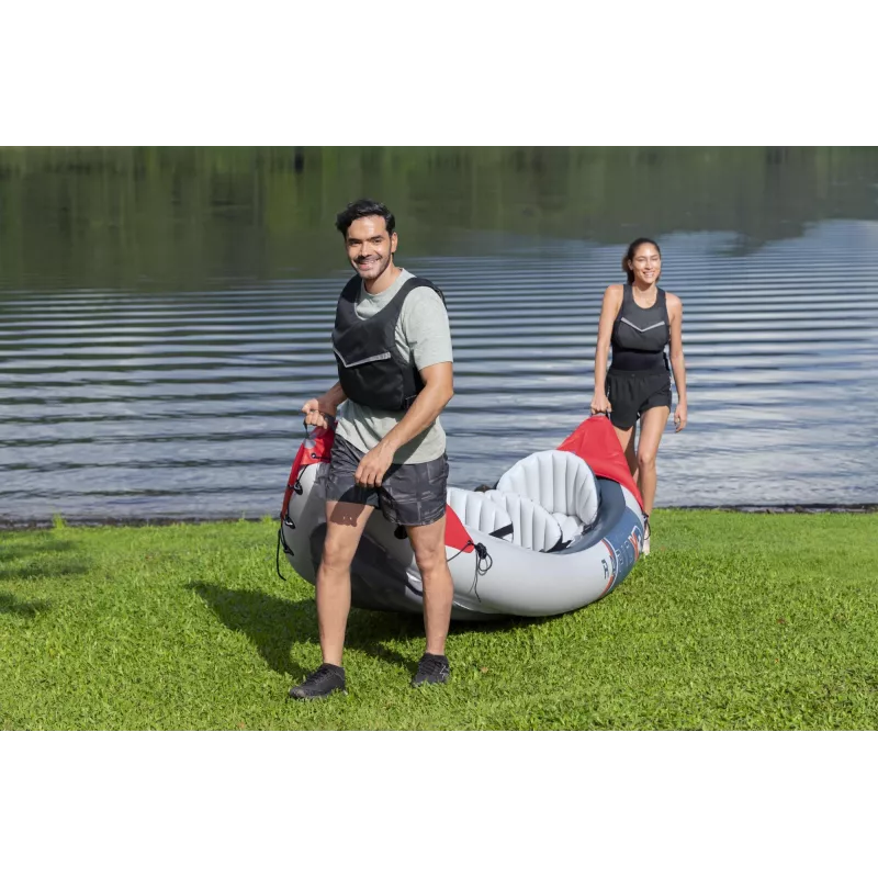 Bestway Hydro Force Rapid X3 piepūšams 3 personu smaiļošanas laivas komplekts 3,81 m