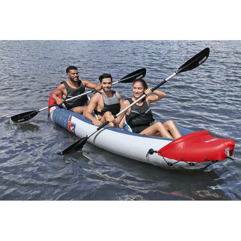 Bestway Hydro Force Rapid X3 piepūšams 3 personu smaiļošanas laivas komplekts 3,81 m
