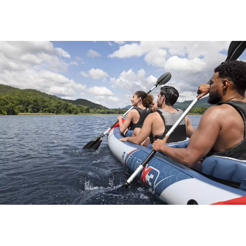 Bestway Hydro Force Rapid X3 piepūšams 3 personu smaiļošanas laivas komplekts 3,81 m
