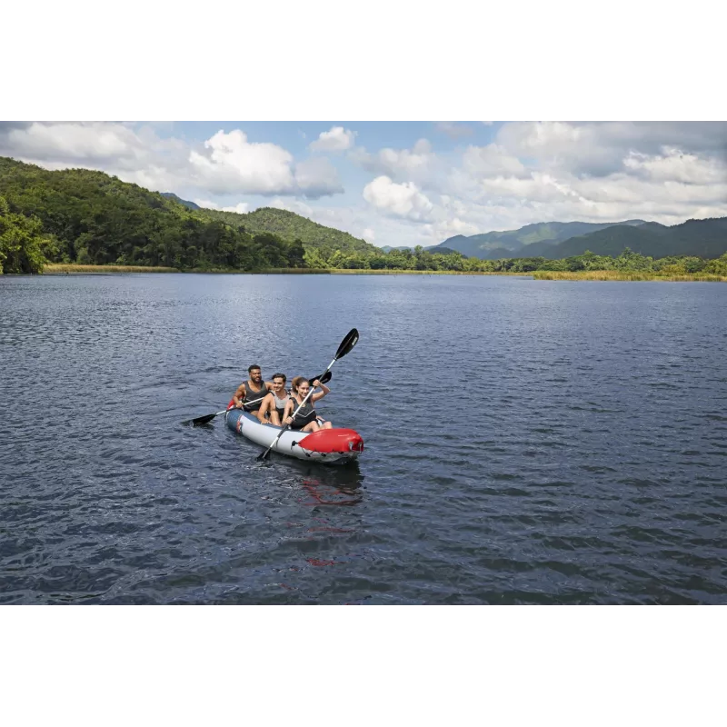 Bestway Hydro Force Rapid X3 piepūšams 3 personu smaiļošanas laivas komplekts 3,81 m