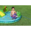 Bestway Crocodile Cove piepūšamais ūdens rotaļu centrs bērniem un baseins 2,24 x 1,81 x 0,72 m