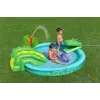 Bestway Crocodile Cove piepūšamais ūdens rotaļu centrs bērniem un baseins 2,24 x 1,81 x 0,72 m