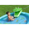 Bestway Crocodile Cove piepūšamais ūdens rotaļu centrs bērniem un baseins 2,24 x 1,81 x 0,72 m