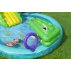 Bestway Crocodile Cove piepūšamais ūdens rotaļu centrs bērniem un baseins 2,24 x 1,81 x 0,72 m
