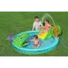 Bestway Crocodile Cove piepūšamais ūdens rotaļu centrs bērniem un baseins 2,24 x 1,81 x 0,72 m