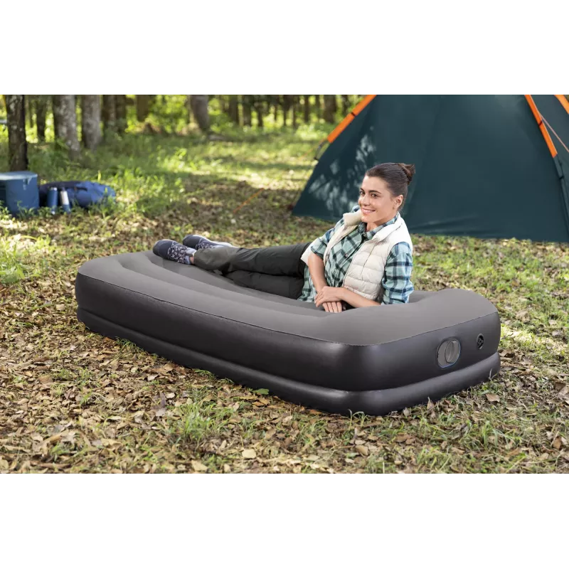 Bestway Tritech Twin Air Mattress ar Built-in USB Pump 1.91 m x 97 cm x 36 cm