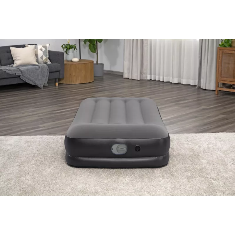 Bestway Tritech Twin Air Mattress ar Built-in USB Pump 1.91 m x 97 cm x 36 cm