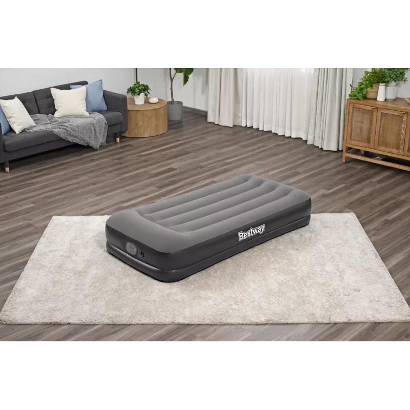 Bestway Tritech Twin Air Mattress ar Built-in USB Pump 1.91 m x 97 cm x 36 cm