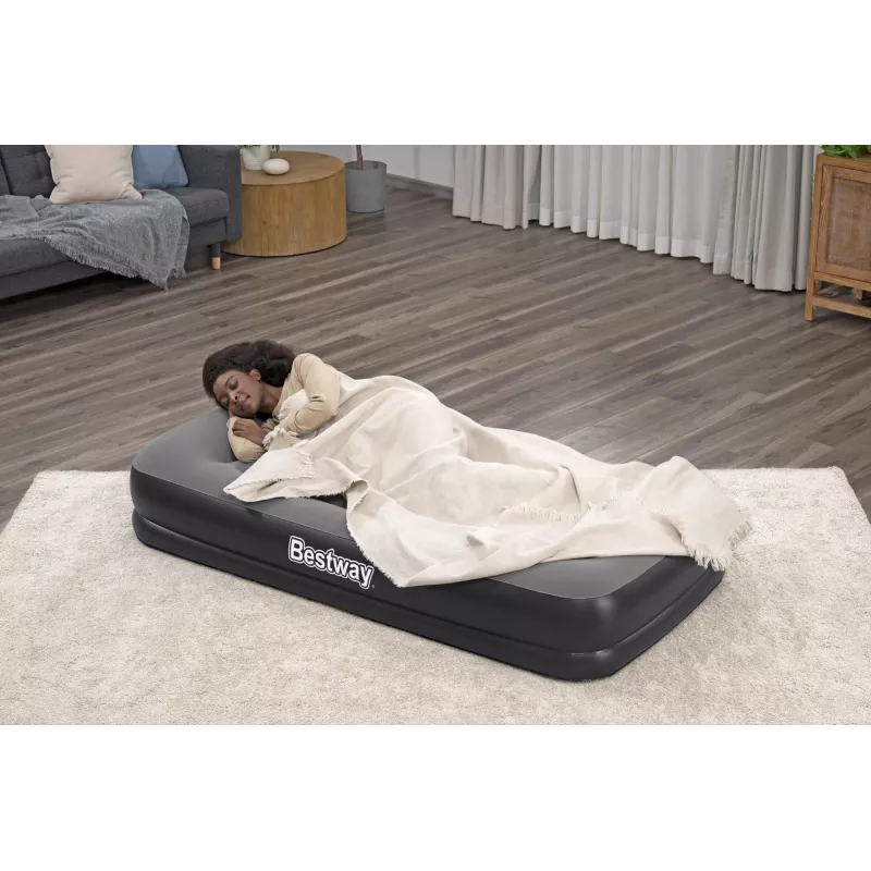 Bestway Tritech Twin Air Mattress ar Built-in USB Pump 1.91 m x 97 cm x 36 cm