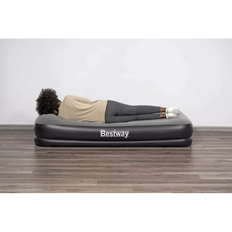 Bestway Tritech Twin Air Mattress ar Built-in USB Pump 1.91 m x 97 cm x 36 cm