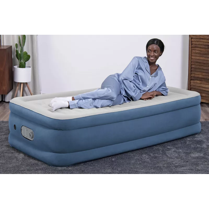Bestway AlwayzAire Twin gaisa matracis ar iebūvētu dubultsūkni 1,91 m x 97 cm x 46 cm