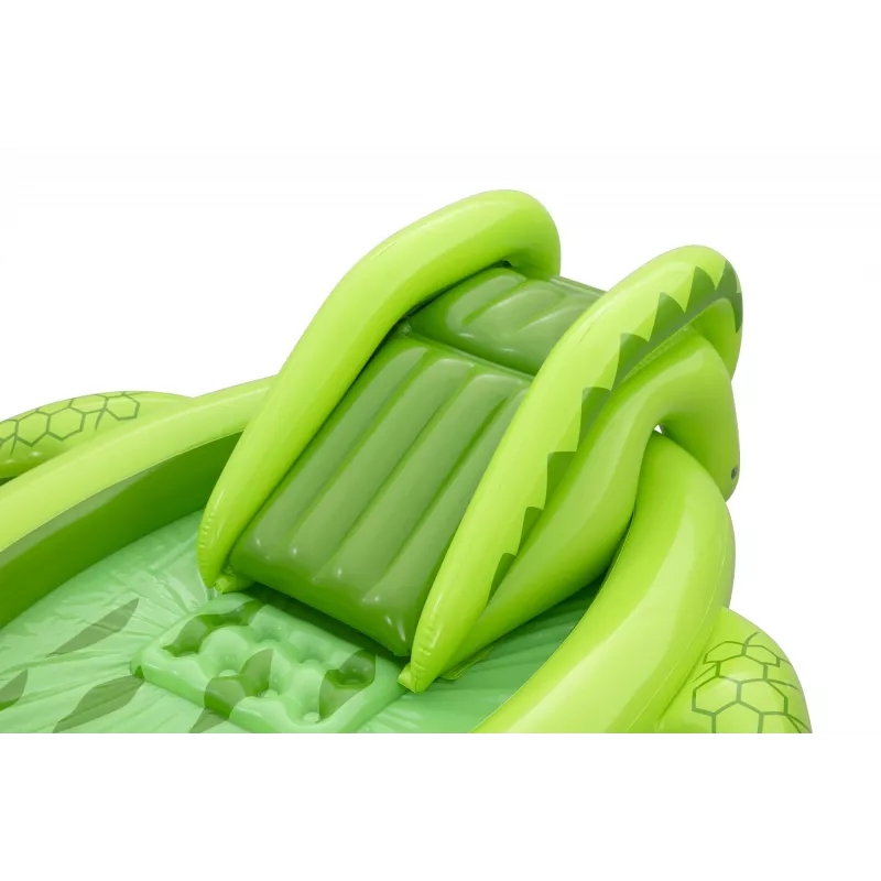 Bestway Later Gator bērnu piepūšamais ūdens rotaļu centrs un baseins 2,34 m x 1,63 m x 87 cm