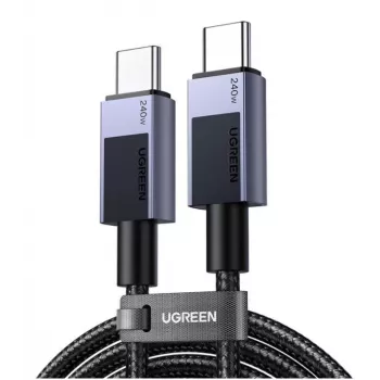 Ugreen 45068 USB kabelis 2 m USB C 0,48 Gbit/s 240 W Melns, Pelēks