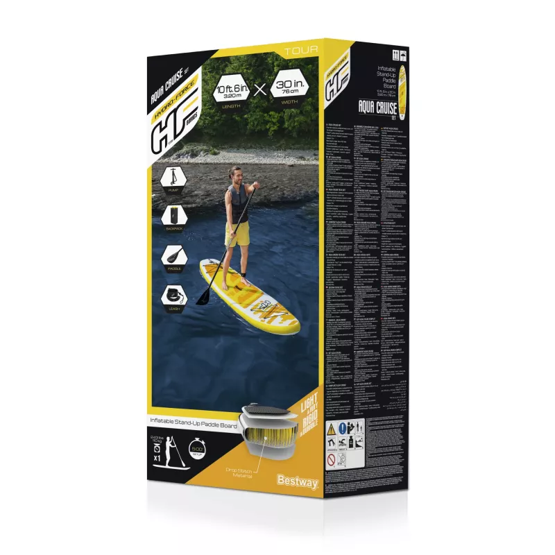 Bestway Hydro-Force 10'6 collu x 30 collu x 4,75 collu/3,20 m x 76 cm x 12 cm Aqua Cruise komplekts