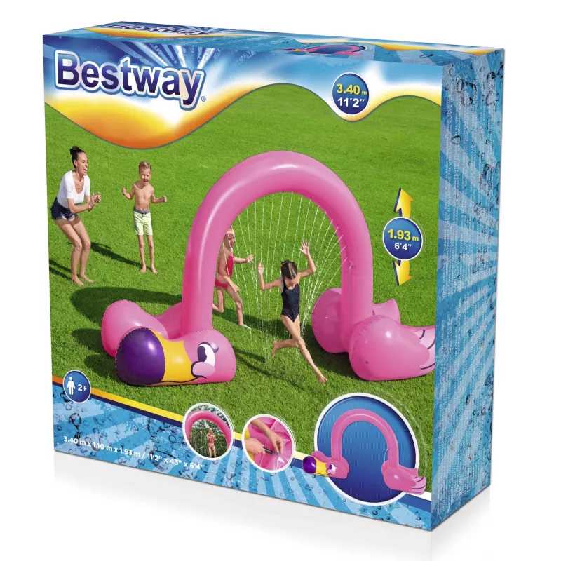Bestway 11'2 collas x 43 collas x 6'4 collas/3,40 m x 1,10 m x 1,93 m Jumbo flamingo smidzinātājs