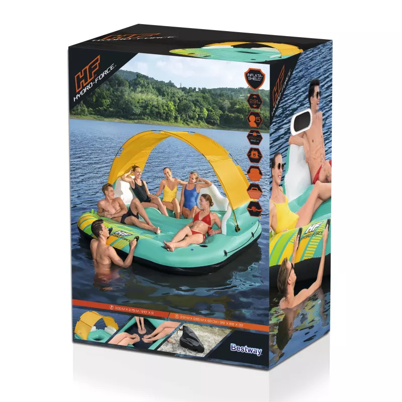 Bestway Hydro-Force 9'10 collu x 9'/3.00m x 2.75m Sunny Lounge Island