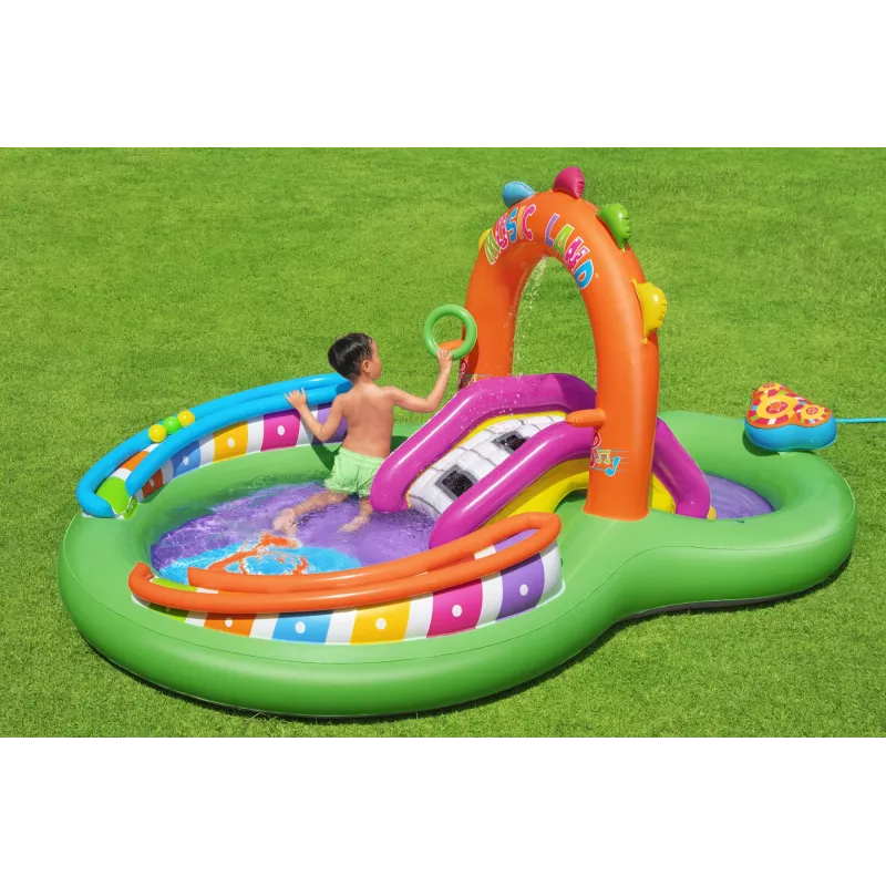 Bestway 9'8 collas x 6'3 collas x 54 collas/2,95 m x 1,90 m x 1,37 m Sing 'n Splash rotaļu centrs