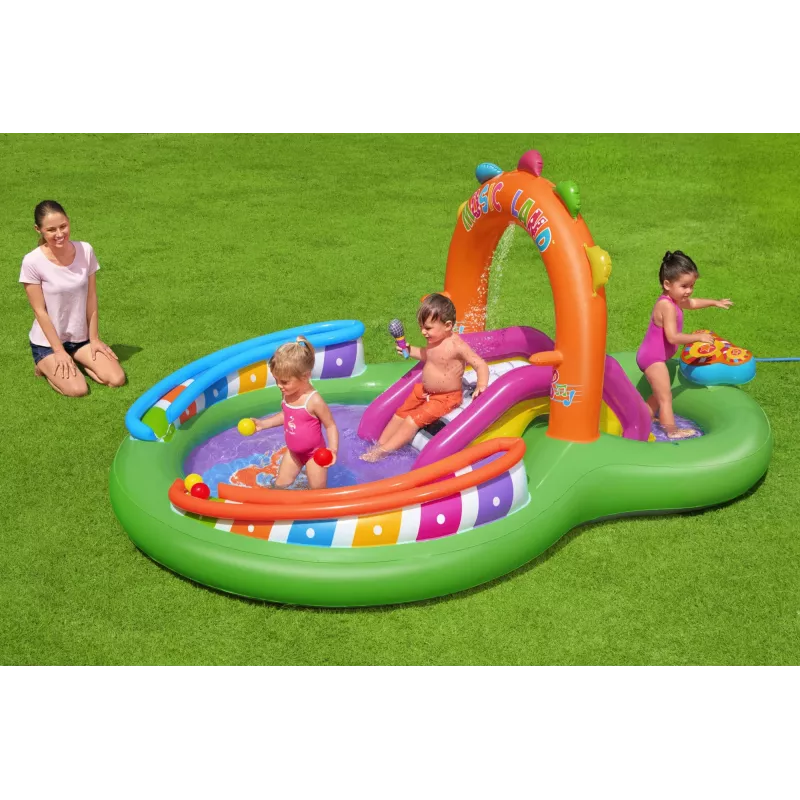 Bestway 9'8 collas x 6'3 collas x 54 collas/2,95 m x 1,90 m x 1,37 m Sing 'n Splash rotaļu centrs
