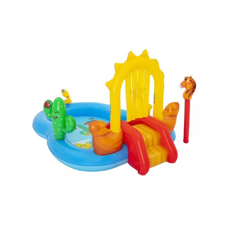 Bestway 8'8 inch x 6'2 inch x 55 inch/2,64 m x 1,88 m x 1,40 m Wild West rotaļu centrs
