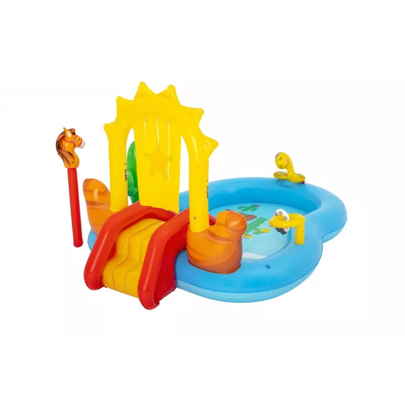 Bestway 8'8 inch x 6'2 inch x 55 inch/2,64 m x 1,88 m x 1,40 m Wild West rotaļu centrs