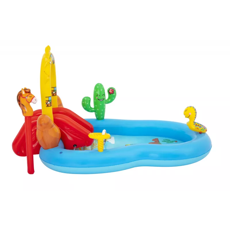 Bestway 8'8 inch x 6'2 inch x 55 inch/2,64 m x 1,88 m x 1,40 m Wild West rotaļu centrs