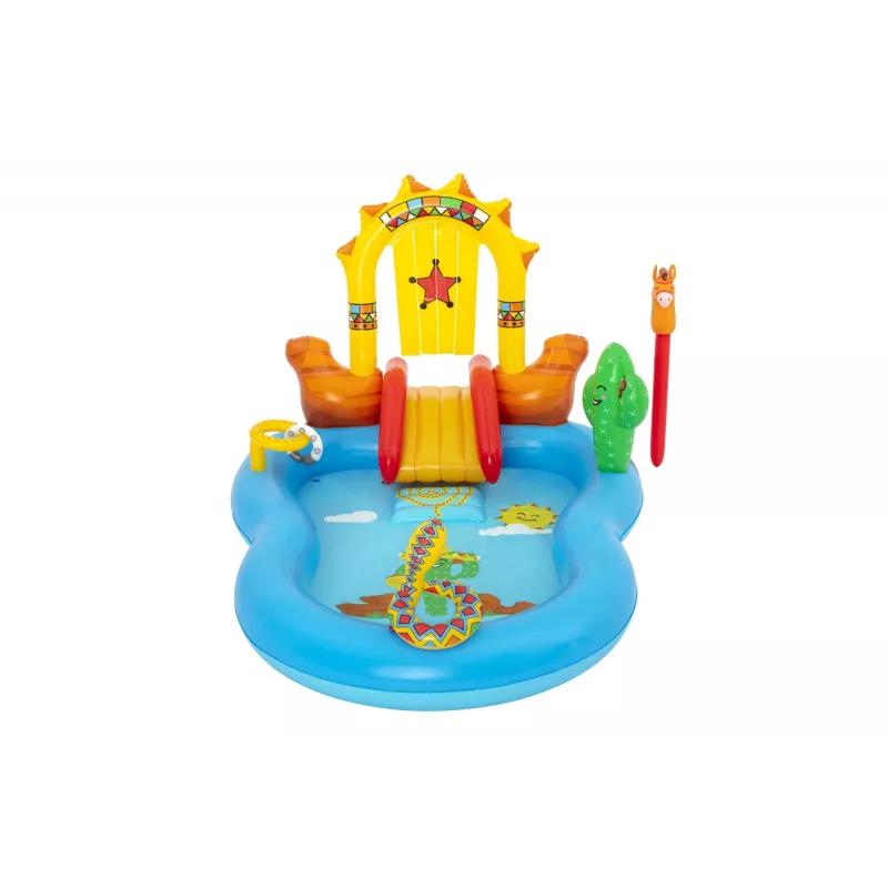 Bestway 8'8 inch x 6'2 inch x 55 inch/2,64 m x 1,88 m x 1,40 m Wild West rotaļu centrs