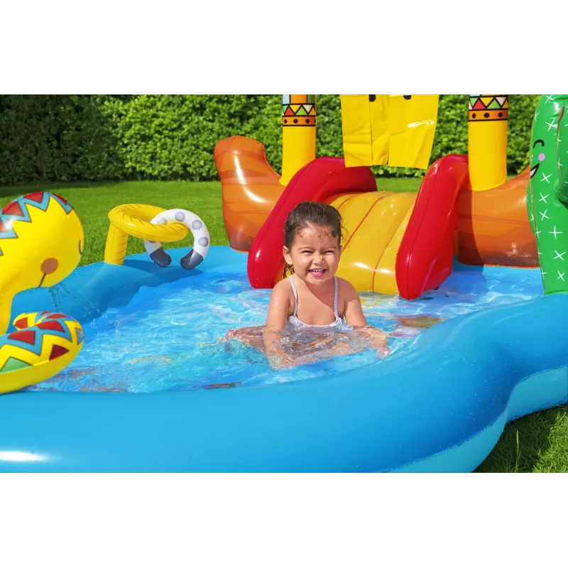Bestway 8'8 inch x 6'2 inch x 55 inch/2,64 m x 1,88 m x 1,40 m Wild West rotaļu centrs