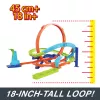 Hot Wheels Action Loop Cyclone Challenge trases komplekts ar 1:64 mēroga rotaļu automašīnu, ērta uzglabāšana