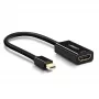 Ugreen 40360 video kabeļa adapteris 0,25 m Mini DisplayPort HDMI Melns