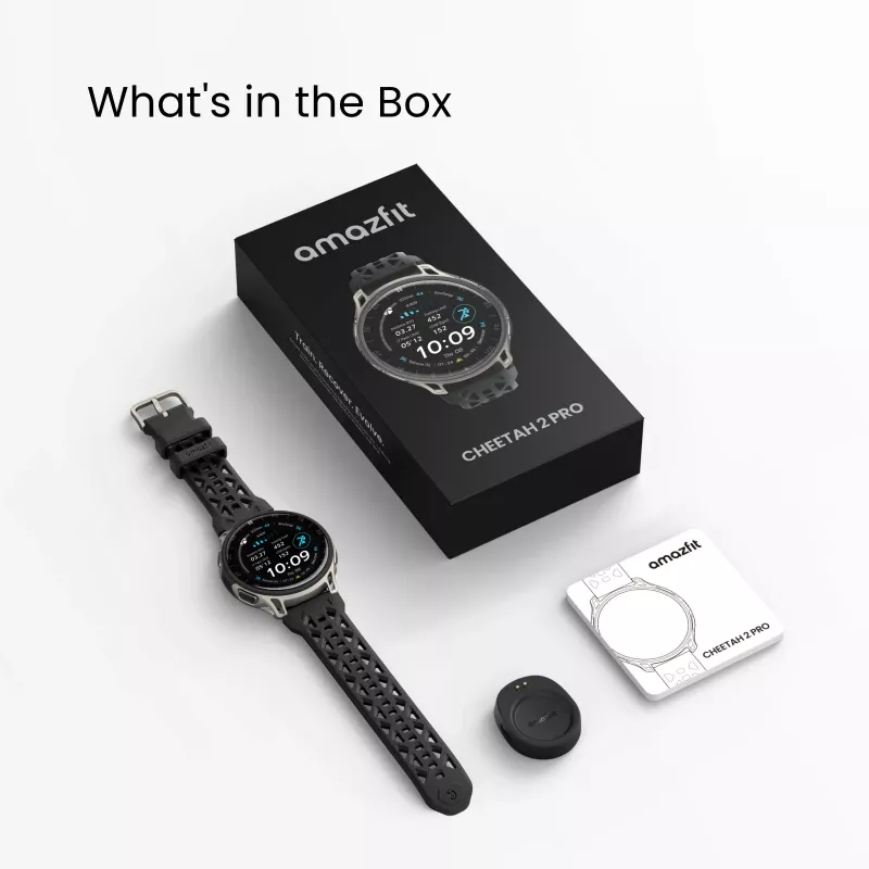 Amazfit Cheetah 2 Pro 3,35 cm (1,32 collas) AMOLED 48 mm digitāls 466 x 466 pikseļi skārienjūtīgs titāna Wi-Fi