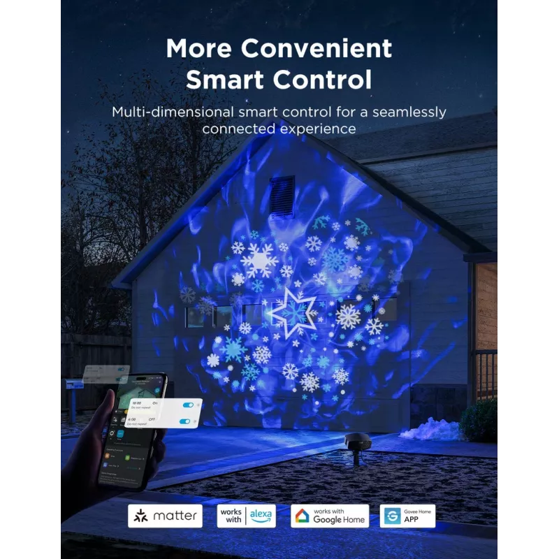 Govee H7071 viedais apgaismojuma prožektors Wi-Fi/Bluetooth